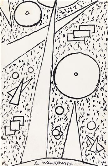 ABRAHAM WALKOWITZ (1878 - 1965, RUSSIAN/AMERICAN) Variations on a theme (Group of six abstractions).